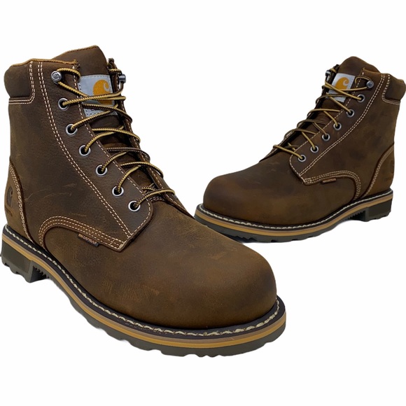 Carhartt Soft Toe 6" Waterproof Leather Work NEW - Picture 1 of 15